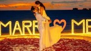 Aadar Jain Engaged: Actor Calls Alekha Advani His &lsquo;First Crush&rsquo; As He Shares Dreamy Proposal Pics on Social Media