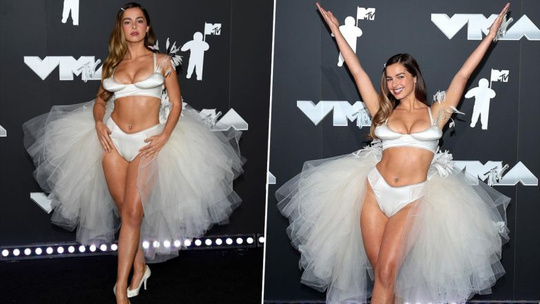 Addison Rae Brings Out XXX-Tra Quirk at MTV VMAs 2024 in Underwear, Ripped Off Tutu Skirt and Feathers, Internet Has Mixed Response to Viral Photos