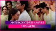 Aditi Rao Hydari, Siddharth Get Married in Traditional South Indian Ceremony; Actress Shares First Pics From Wedding Ceremony