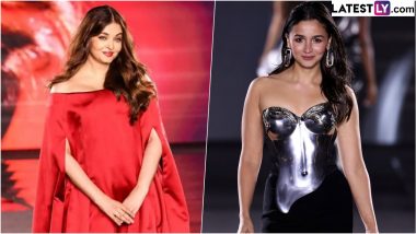 Aishwarya Rai Bachchan and Alia Bhatt Walk the Ramp at Paris Fashion Week 2024, Watch Videos of Bollywood Actresses Taking the Internet by Storm