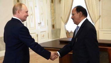 BRICS Summit 2024: NSA Ajit Doval Meets Russian President Vladimir Putin in Moscow (See Pics and Video)