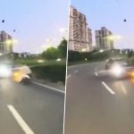 Akshat Garg Bike Crash: Man Killed After Car With BJP Sticker and Driving on Wrong Side Collides With His Motorcycle, Driver Kuldeep Kumar Thakur Briefly Arrested (Disturbing Video)