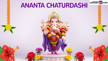 Ananta Chaturdashi 2024 Tuesday Auspicious Timings: Can Ganesh Visarjan Be Done on Tuesday? Know Rituals, Shubh Muhurat and Other Details To Bid Farewell to Ganpati Bappa