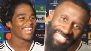 Antonio Rudiger Playfully Teases Endrick by Calling Him 'Bobby' During Post-Match Interview After Real Madrid's 3–1 Win Over Stuttgart in UEFA Champions League 2024–25 (Watch Video)