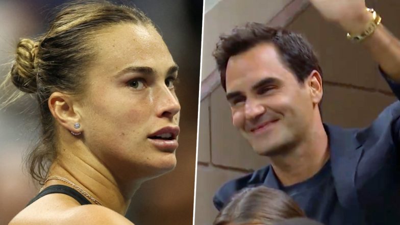 Aryna Sabalenka Acknowledges Roger Federer's Presence at US Open 2024 Quarterfinal, Vows To Play Her Best Tennis for Legend