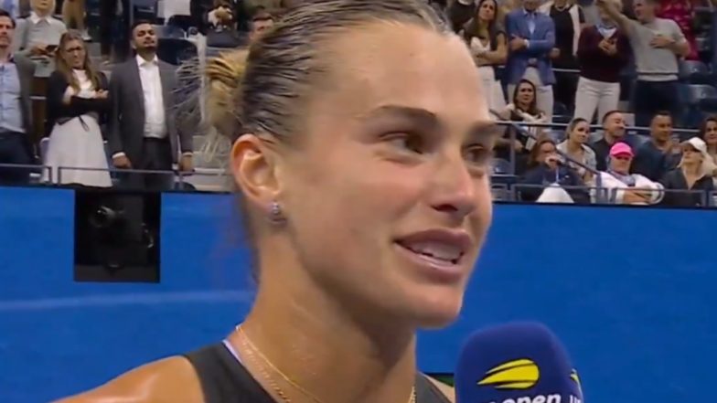 Aryna Sabalenka Thanks Fans for Cheering As She Marches On to US Open 2024 Final in Women's Singles, Says 'This Really Means a Lot' (Watch Video)