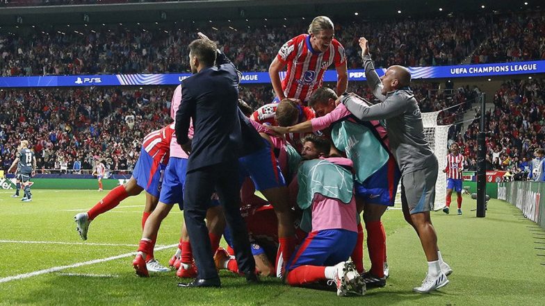 Atletico Madrid 2–1 RB Leipzig, UEFA Champions League 2024–25: Antoine Griezmann Shines, Jose Maria Gimenez Scores Last-Minute Winner As Los Colchoneros Steal Win Over the Red Bulls