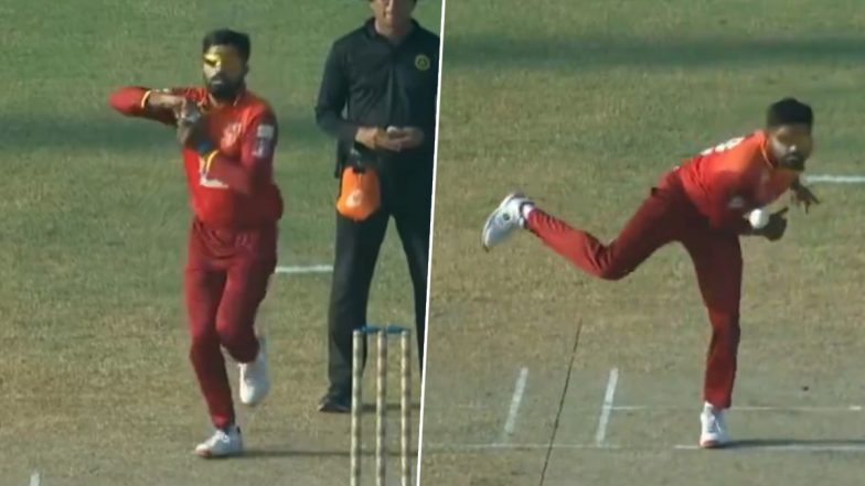 Babar Azam Tries His Hand at Off-Spin Bowling During Stallions vs Panthers Match in Pakistan Champions Cup 2024 (Watch Videos)