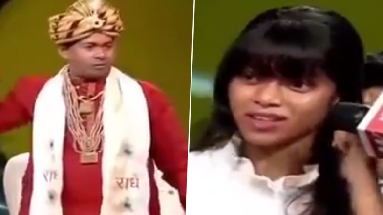 'Sar Dard Nahi Hai, Sar Dard Hai!' Botal Baba aka Hari Om Maharaj Bottle Wale Baba Claims to Heal Girl Suffering From Headache With Bizarre Antics on Live TV, She Says No Relief From Pain (Watch Viral Video)