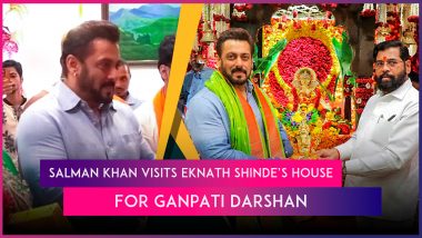 Ganeshotsav 2024: Salman Khan, Sonakshi Sinha, Shilpa Shetty, Govinda, Sanjay Dutt and Others Visit Maharashtra CM Eknath Shinde’s Residence for Ganpati Darshan