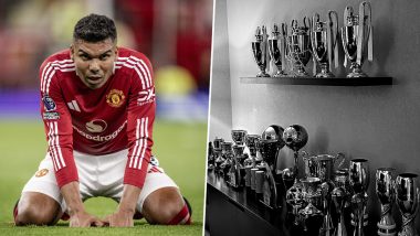 Casemiro's Wife Anna Mariana Showcases Brazil Star's Trophy Cabinet After Liverpool's 3–0 Victory Over Manchester United at Old Trafford (See Instagram Story)