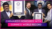 Chiranjeevi Enters Guinness World Records for Being the Most Prolific Indian Film Star; Aamir Khan Felicitates the Megastar