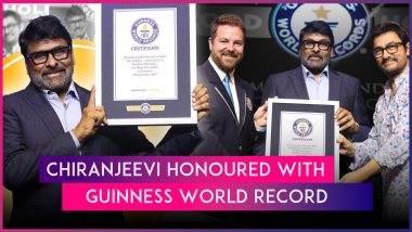 Chiranjeevi Enters Guinness World Records for Being the Most Prolific Indian Film Star; Aamir Khan Felicitates the Megastar