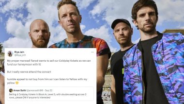 Girl Appeals X Users To Not Buy Coldplay 2025 Tickets in Black From Her Fiance Who Has Posted a Tweet To Sell 4 Tickets To Fund Their Honeymoon, Conversation Goes Viral