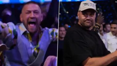 Conor McGregor, Tyson Fury Give Surprising Reactions at Ringside After Daniel Dubois Knocks Out Anthony Joshua During IBF World Heavyweight Title Match; Video Goes Viral