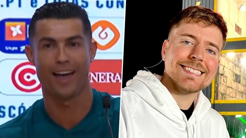 Cristiano Ronaldo Jokes About 'Beating' MrBeast on YouTube During a Press Conference, Video Goes Viral