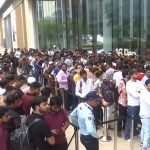 iPhone 16 Sale Begins in India Today, Long Queues Outside Apple Store in Mumbai’s BKC (Watch Video)