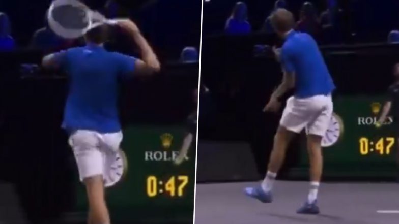 Daniil Medvedev Throws Racquet in Anger After Losing Point to Ben Shelton During Team Europe vs Team World Laver Cup 2024 Clash, Video Goes Viral