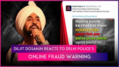 Diljit Dosanjh Reacts to Delhi Police’s Creative Warning Against Fraudulent Ticket Sales of His Dil-Luminati Concert