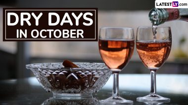 Dry Days in October 2024: From Gandhi Jayanti to Maharishi Valmiki Jayanti, India To Observe Restriction of Alcohol From Liquor Shops, Bars and Restaurants on These Specific Dates