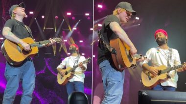 Arijit Singh and Ed Sheeran Wow London Fans With Unforgettable Live Performance of ‘Perfect’ (Watch Videos)