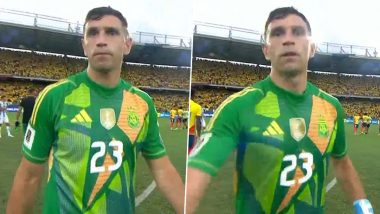 Emiliano Martinez Shoves Camera Aside After Argentina's 2–1 Loss Against Colombia in FIFA World Cup 2026 CONMEBOL Qualifiers, Video Goes Viral