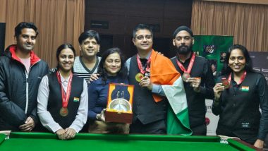 IBSF World Men’s 6-Red Snooker Championship 2024: Kamal Chawla Wins Gold Medal Beating Pakistan's Asjad Iqbal in Final; Malkeet Singh, Vidya Pillai and Keerthana Pandian Clinch Bronze Medals