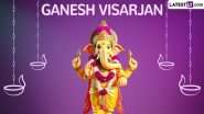 Ganesh Visarjan 2024 Day 5 Date and Muhurat Time: Know Auspicious Timings and Rituals For Fifth Day Ganpati Bappa Immersion During Ganeshotsav