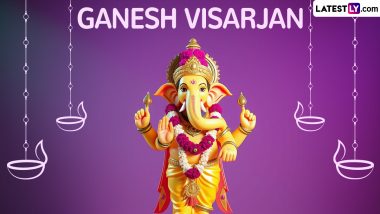 Ganesh Visarjan 2024 Day 5 Date and Muhurat Time: Know Auspicious Timings and Rituals For Fifth Day Ganpati Bappa Immersion During Ganeshotsav