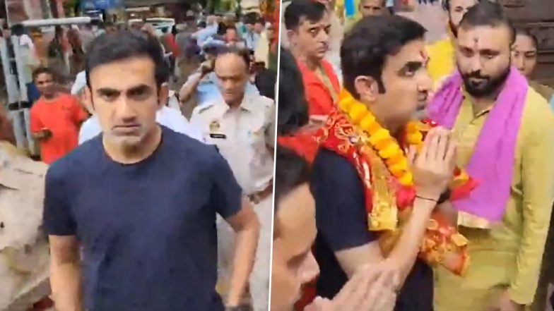 Indian Cricket Team Head Coach Gautam Gambhir Offers Prayers at Kamakhya Temple in Guwahati (Watch Video)