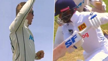 Glenn Phillips Castles Sri Lanka Captain Dhananjaya de Silva With Sensational Delivery During SL vs NZ 1st Test 2024 (Watch Video)