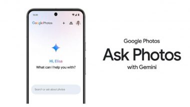 Google Photos App New Feature Update: Google Starts Rolling Out Gemini AI-Powered ‘Ask Photos’ Feature in Photos for Select Users; Check Details