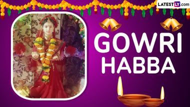 Gowri Habba 2024 Decoration Ideas: How To Prepare Mantapa? What Items Are Added in Baagina for Swarna Gowri Vratha Pooja Rituals? (Watch Videos)