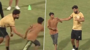 Haris Rauf Rescues A Pitch Invader From Security During Stallions' Training Session Ahead of Pakistan's Champions One-Day Cup 2024, Video Goes Viral