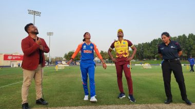 IND-W Win by 20 Runs | India Women vs West Indies Women Highlights of ICC Women's T20 World Cup 2024 Warm-Up: Jemimah Rodrigues, Pooja Vastrakar Write Winning Script For India, Chinelle Henry's Fight Goes in Vain