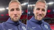 Harry Kane Reacts After Scoring a Brace and Receiving Golden Cap on His 100th England Appearance During UEFA Nations League 2024–25 Match Against Finland, Says 'A Really Special Night' (Watch Video)