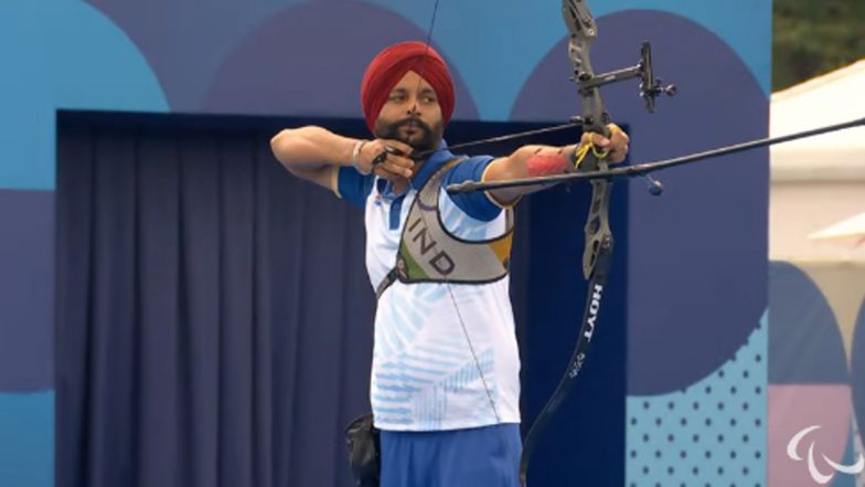 Harvinder Singh Assures Medal as He Qualifies for Men's Individual Recurve Open Para-Archery Final at Paris Paralympics 2024 With Win over Iran's Mohammed Reza Ameri