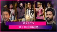 IIFA 2024: From Rekha&rsquo;s Dazzling Performance, Shah Rukh Khan, Vicky Kaushal&rsquo;s Dances Moves on &lsquo;Tauba Tauba&rsquo; to Karan Johar Touching SRK&rsquo;s Feet, Check Main Highlights