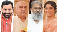 Haryana Assembly Elections 2024: From Nayab Singh Saini in Ladwa to Bhupinder Singh Hooda in Garhi-Sampla Kiloi, List of Key Candidates and Constituencies