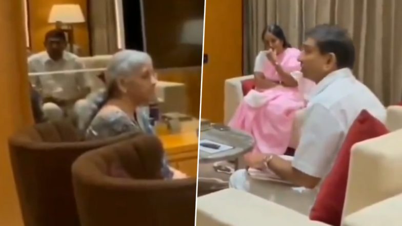 Annapoorna Group Chairman Srinivasan Allegedly Apologises to Nirmala Sitharaman After Questioning Finance Minister Over GST Complexities, Video Goes Viral