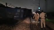 Train Accident in Mathura: 25 Wagons of Freight Train Derail Near Vrindavan Road Station in Uttar Pradesh (Watch Video)