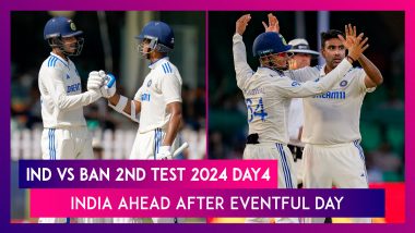 IND vs BAN 2nd Test 2024 Day 4 Stat Highlights: India Ahead After Eventful Fourth Day in Kanpur