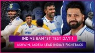 IND vs BAN 1st Test 2024 Day 1 Stat Highlights: Ravi Ashwin, Ravindra Jadeja Shine After Hasan Mahmud&rsquo;s Four-Wicket Haul