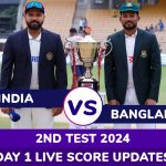 Play Called off Due to Rain | India vs Bangladesh Highlights of 2nd Test 2024 Day 1: Incessant Downpour Leads to Early Stumps on Opening Day