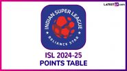 ISL 2024–25 Points Table Updated Live: Kerala Blasters Enter Top Four With 2–2 Draw Against Odisha FC, Bengaluru FC Hold First Place