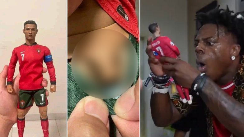 Size Doesn't Matter? IShowSpeed Gets Cristiano Ronaldo Toy As Gift! YouTuber Weirdly Exposes Figurine's Private Parts on Live Stream, Watch NSFW Pics and Video