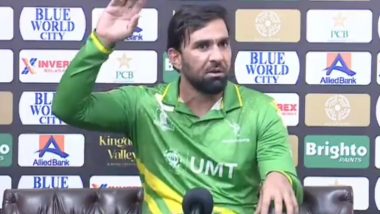 Iftikhar Ahmed Lashes Out at Journalists in Post-Match Conference Following Markhors' Defeat to Panthers in Pakistan Champions Cup 2024 Final, Says 'Domestic Cricket Ko Izzat Do' (Watch Video)