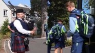 Australia National Cricket Team Receives Traditional Welcome in Scotland Ahead of T20I Series Beginning From September 4 (Watch Video)