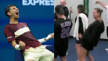 Aryna Sabalenka Imitates Alexei Popyrin’s Celebration As Upbeat Australian Star Honours His Maiden Win Over Defending US Open Champion Novak Djokovic (Watch Video)