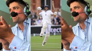 Alastair Cook’s Reaction Goes Viral After Joe Root Completes His 34th Century During ENG vs SL 2nd Test 2024 (Watch Video)